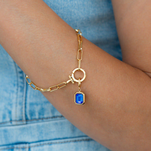 Baguette Birthstone Charm