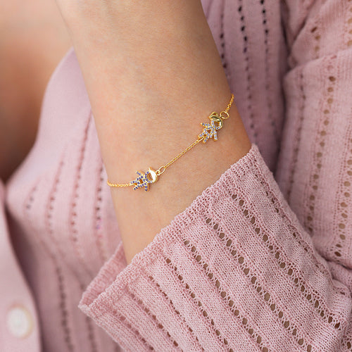 Personalized Mom Bracelet With Birthstone Kids