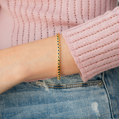 Black Gemstone Bracelet