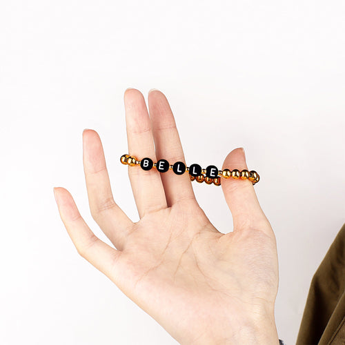 Custom Beaded Name Bracelet