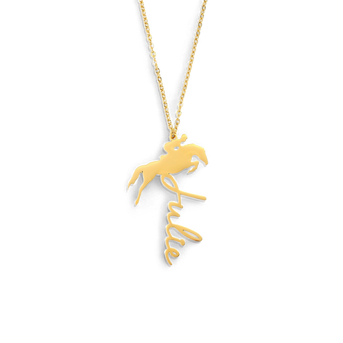 Equestrian Name Necklace