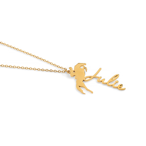 Equestrian Name Necklace