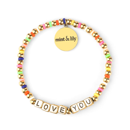Custom Waterproof Rainbow Beaded Friendship Bracelet
