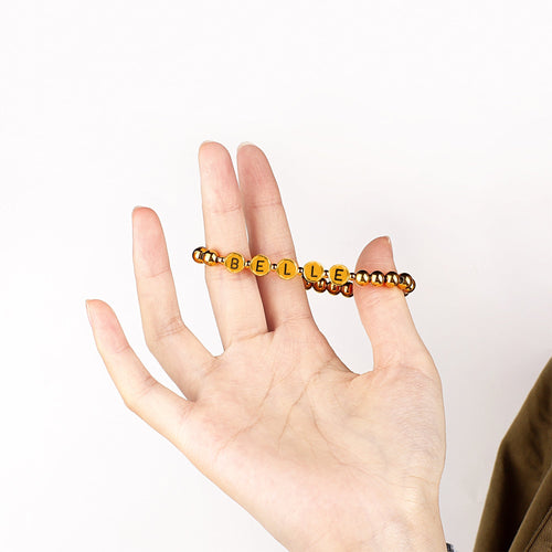 Custom Beaded Name Bracelet