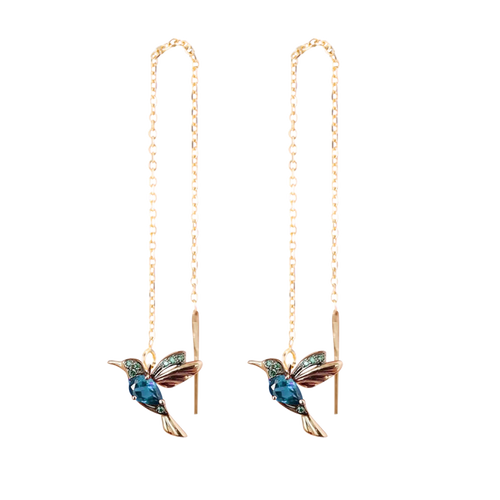 Hummingbird Drop Earrings