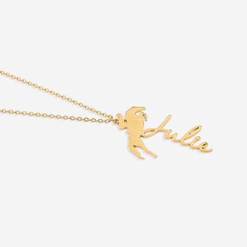 Equestrian Name Necklace