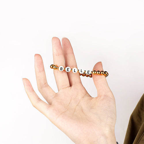 Custom Beaded Name Bracelet