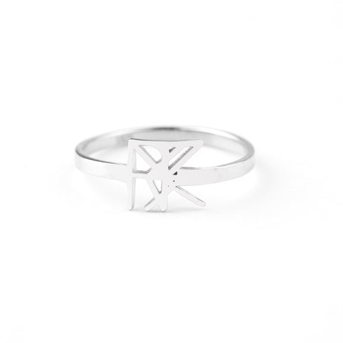 Monogram Name Ring