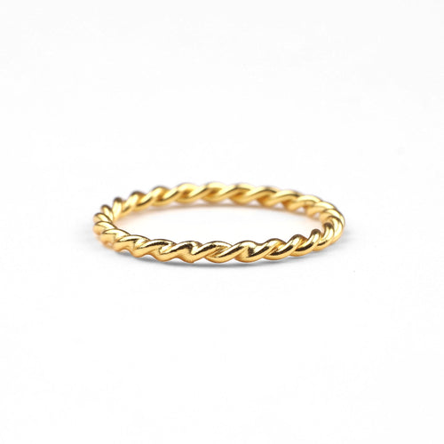 Dainty Braided Stacking Ring