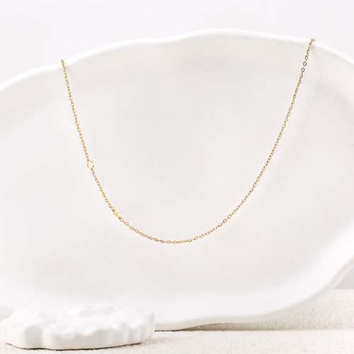 Sideways Initials Necklace
