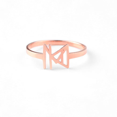 Monogram Name Ring