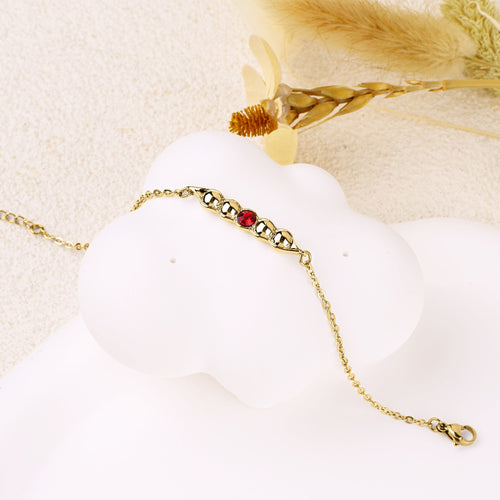 Peas in a Pod Birthstone Bracelet