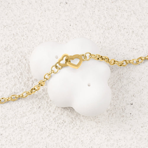 Interlocking Mini Heart Bracelet