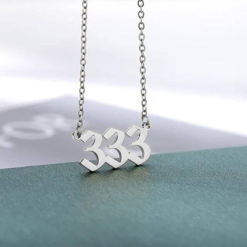 Dainty Angel Number Necklace