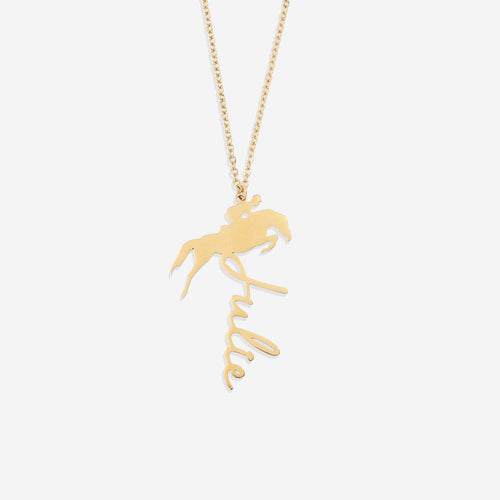 Equestrian Name Necklace