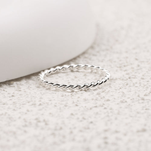 Dainty Braided Stacking Ring