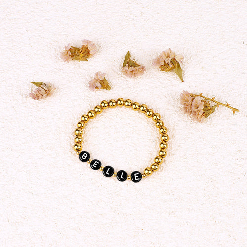 Custom Beaded Name Bracelet