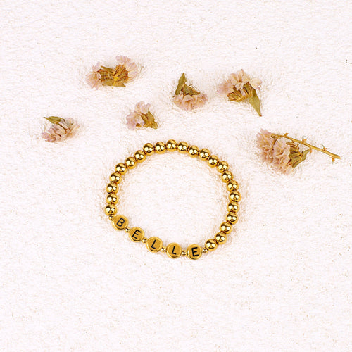 Custom Beaded Name Bracelet