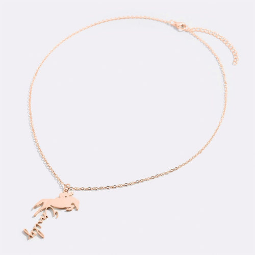 Equestrian Name Necklace