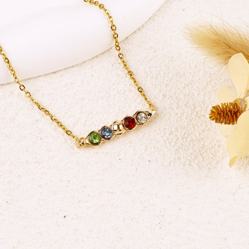 Peas in a Pod Birthstone Bracelet