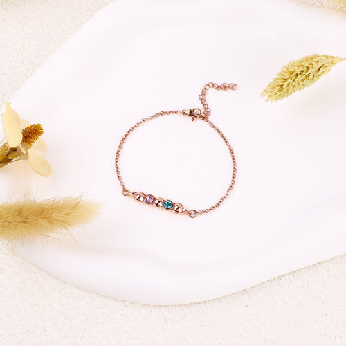 Peas in a Pod Birthstone Bracelet