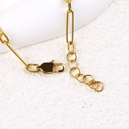 Personalized Paperclip Name Bracelet