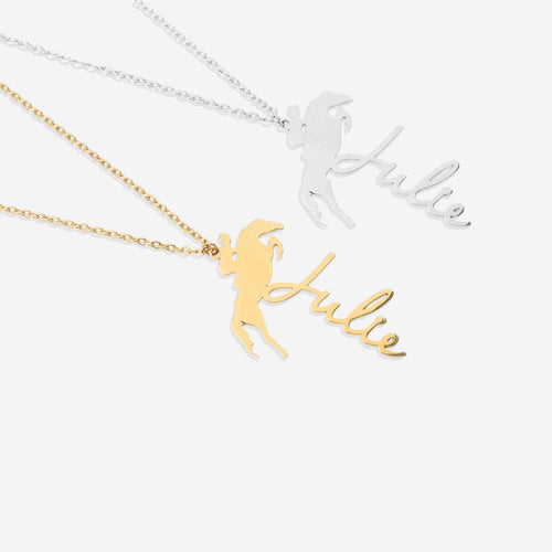 Equestrian Name Necklace