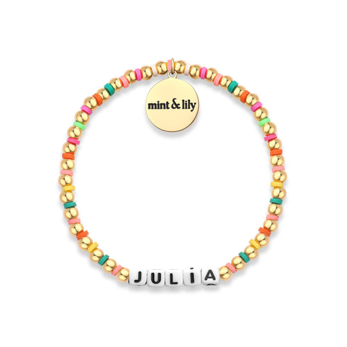 Custom Waterproof Rainbow Beaded Friendship Bracelet