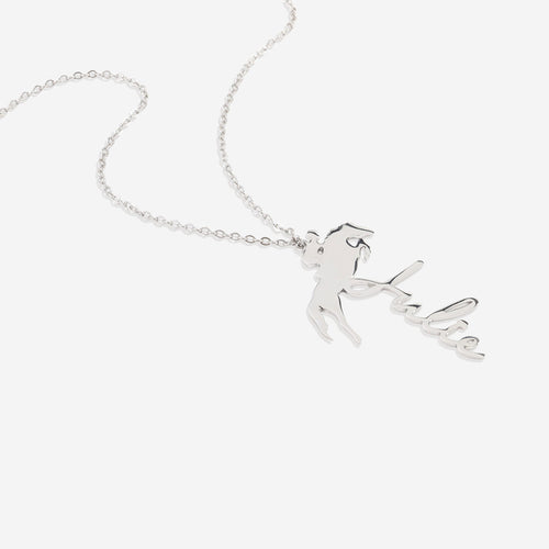 Equestrian Name Necklace