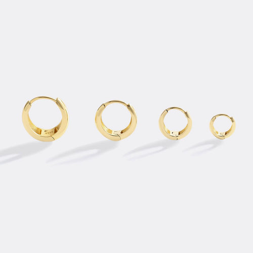 Teardrop Huggie Hoop Earrings