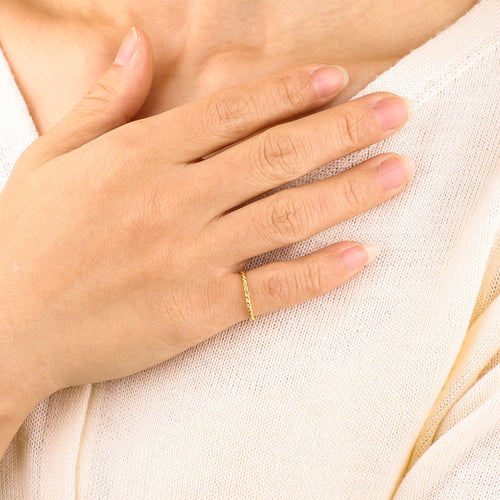 Dainty Braided Stacking Ring