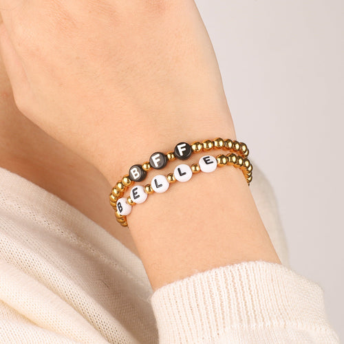 Custom Beaded Name Bracelet