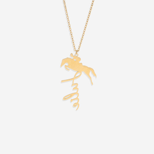 Equestrian Name Necklace