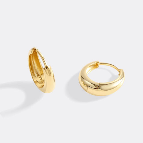 Teardrop Huggie Hoop Earrings