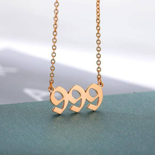 Dainty Angel Number Necklace