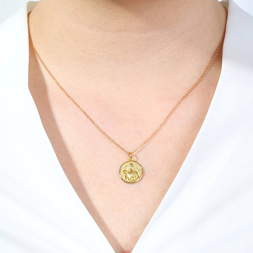 Greek Goddess Pendant Necklace