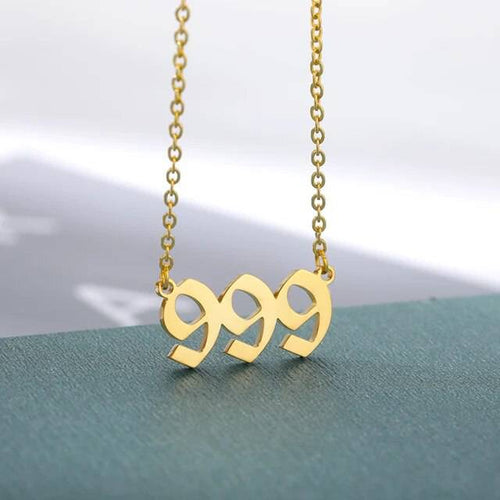 Dainty Angel Number Necklace