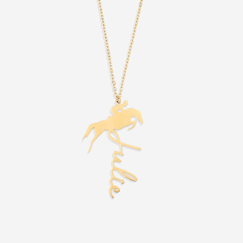 Equestrian Name Necklace