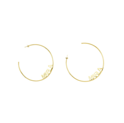 Personalized Name Hoop Earrings
