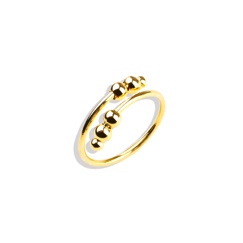 Adjustable Beaded Fidget Ring