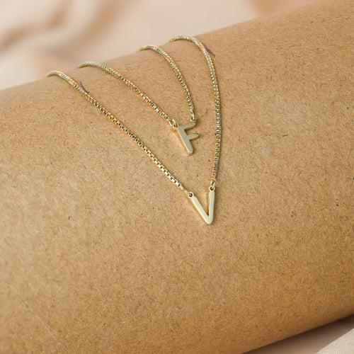 Alice Double Letter Necklace