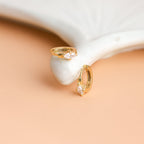 Aurora Marquise Diamond Huggie Earrings