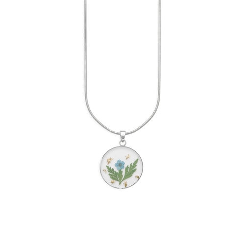Pressed Birth Flower Necklace
