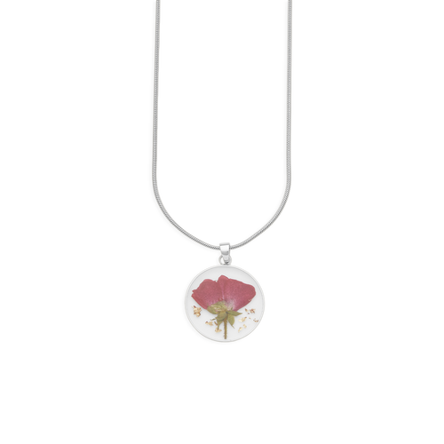 Pressed Birth Flower Necklace