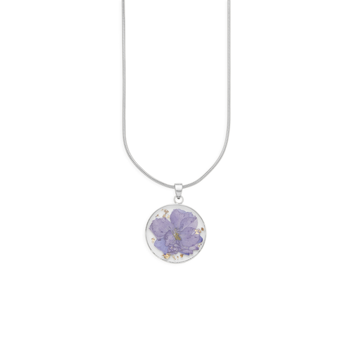 Pressed Birth Flower Necklace