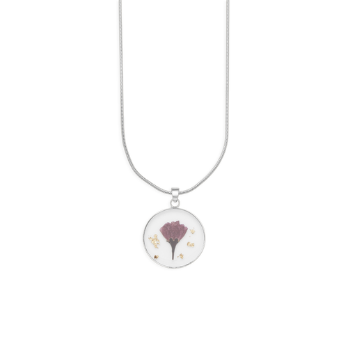 Pressed Birth Flower Necklace