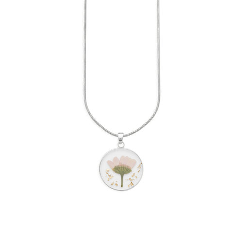 Pressed Birth Flower Necklace