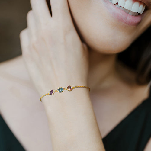 Personalized Birthstone Bracelet