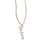 Birth Flower Name Necklace