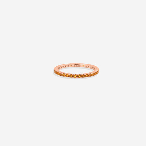 November Birthstone Eternity Stacking Ring